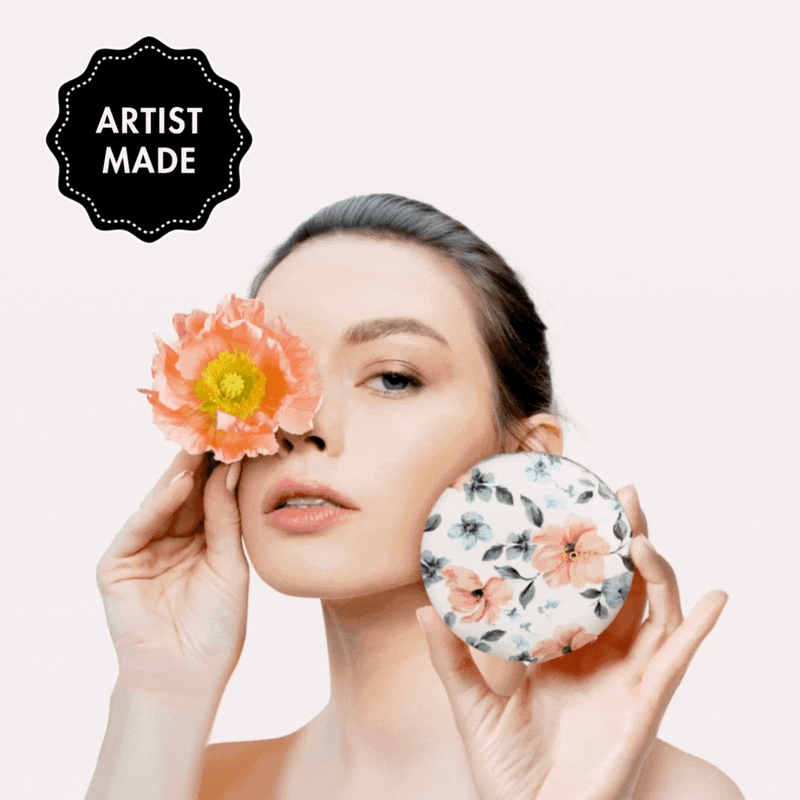 Mini Taylor LED Compact Mirror | Romantic Florals
