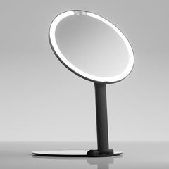 Fancii Abigail Travel Mirror with Lights Black None Without 10x Magnifying Mirror