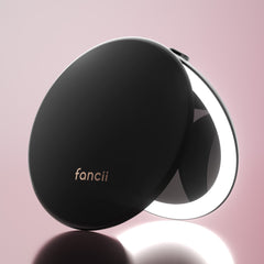 Fancii Taylor LED Lighted Compact mirror with 10x Magnification CHARCOAL CHIC
