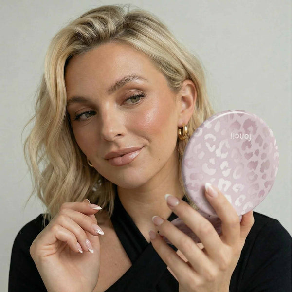 Taylor LED Compact Mirror | Cosmic Leopard