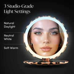 Mini Taylor LED Compact Mirror | Cheetah Chic