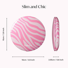 Mini Taylor LED Compact Mirror | Blush Zebra