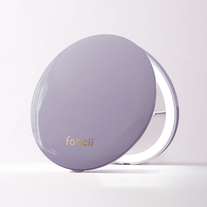 Fancii Mini Taylor Lighted Led Compact with 1x and 10x Magnification Lilac Bliss
