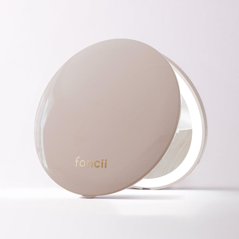 Fancii Mini Taylor Led Compact Mirror 10x Magnification Desert Sands