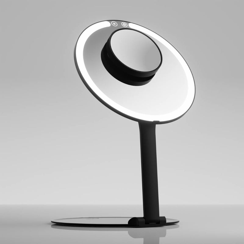 Abigail in Black 10x Magnifying Mirror by Fancii & Co.
