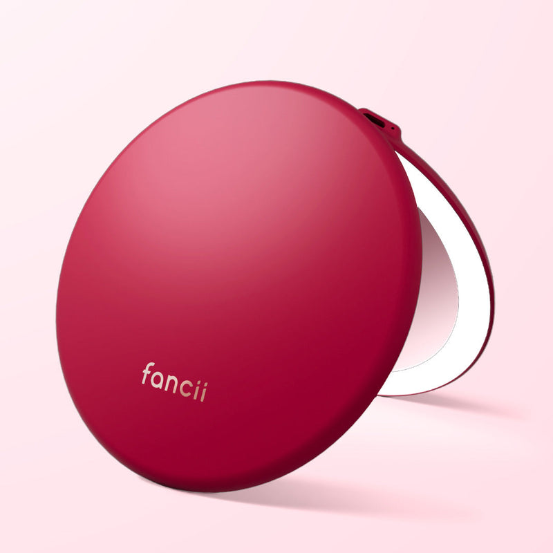 Fancii Taylor Compact Makeup Mirror with 10x magnifying mirror RED RUBY