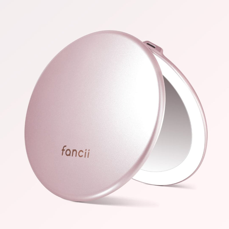 Fancii Taylor compact mirror with led lights ROSE GOLD